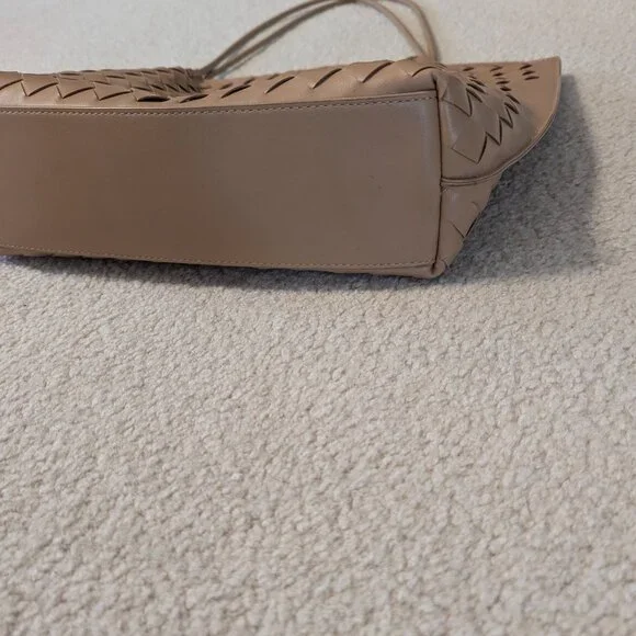 Woven tote vegan leather - Picture 3 of 3